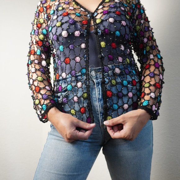 Crocheted cardigan - Picture 6 of 8